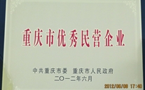 喜讯：重庆ng28南宫集团被评为"重庆市优秀民营企业"荣誉称号